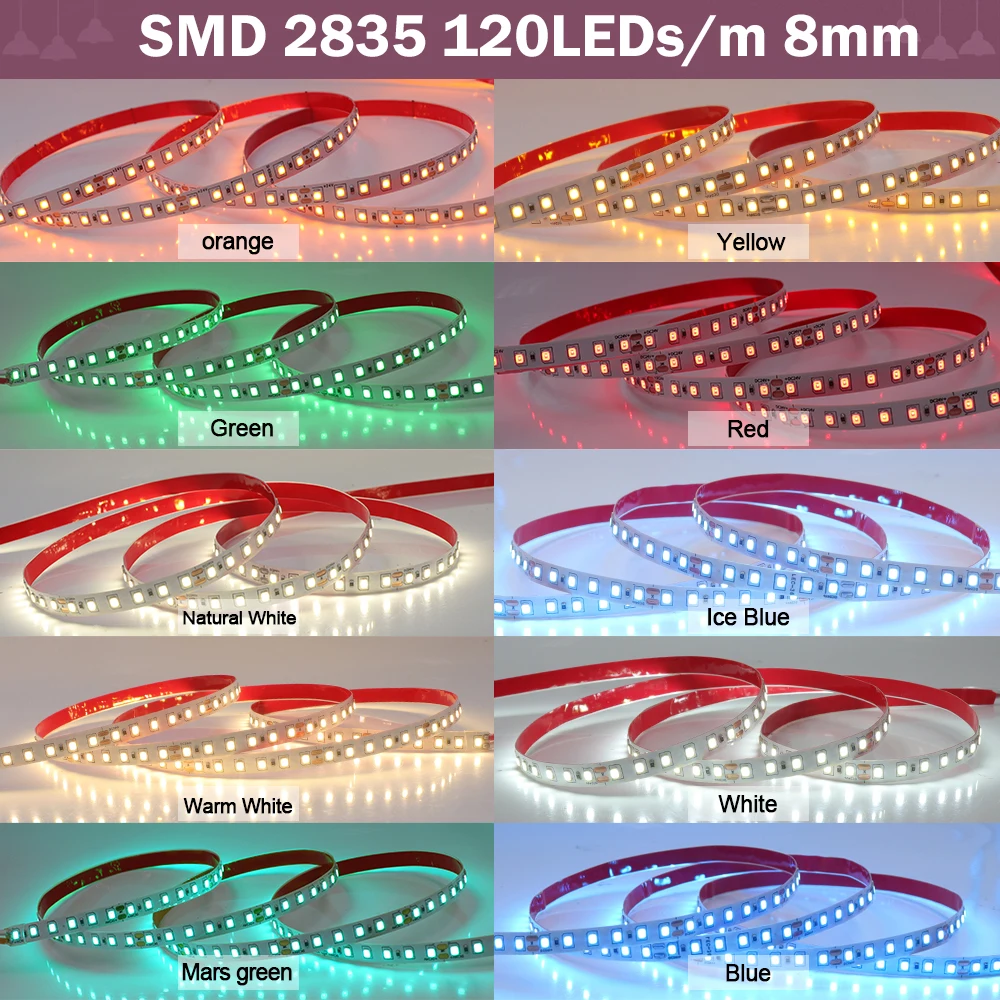 5mm 8mm LED 스트립 12V 24V 2835 1 - Actinic Blue Led 리뷰 및 가격