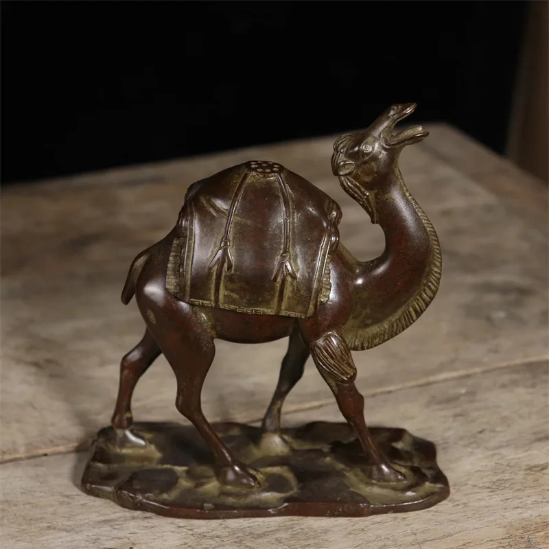 Brass Incense Burner Household Indoor Burner Camel Coil Large Xuande Purple Bronze
