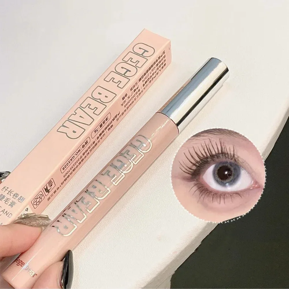 Zijdevezel Matte Mascara Make-up Ultrafijne Borstel Verlengt Wimpers Waterdicht Snel Droog Bruin Zwart Curling Mascara Cosmetica