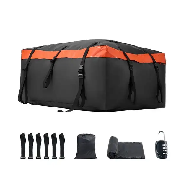 

Automobile Top Storage Bag, 23 Cubic Feet Capacity, Robust 840D PVC 100% Water-Resistant Vehicle Roof Travel Bag