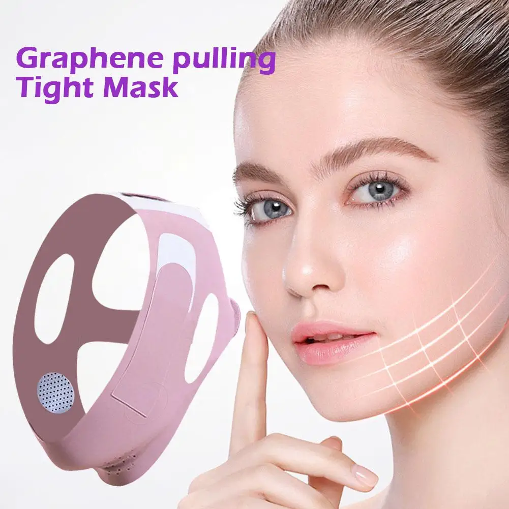 Reusable V Line lifting Mask Facial Slimming Strap - Mask Face Double V Chin Reducer Shaped Belt Face Slimming Up Lifting C P9C4