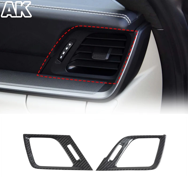 

For Porsche 911 992 2019-2022 Real Carbon Fiber Car Side Air Outlet Cover Decorative Car Interior Accessories