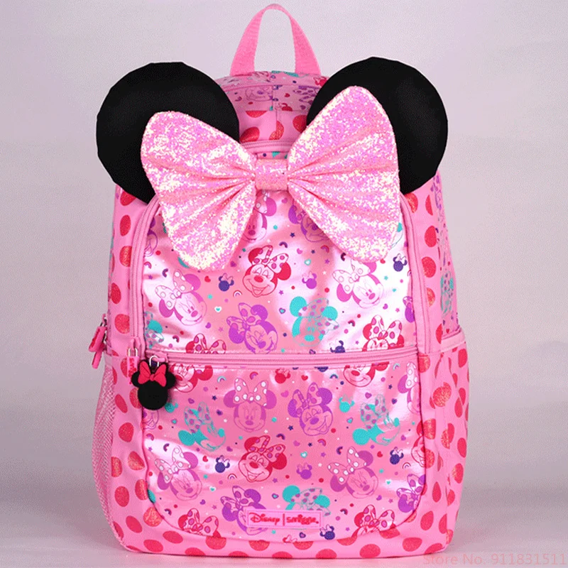 Disney Bag  Australia Smiggle Minnie Children Student School Bag Wallet Lunch Bag Backpack Water Cup Girl Gifts