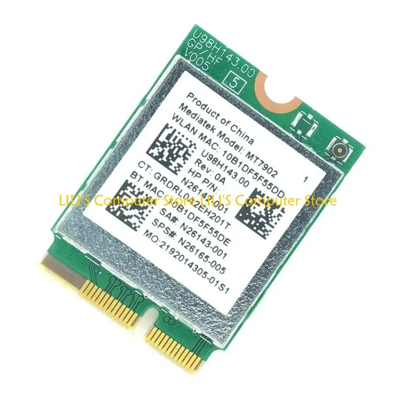 A52B MT7902 WIFI6E بطاقة الشبكة اللاسلكية M.2 متداخلة لأجهزة الكمبيوتر المحمولة والكمبيوتر #5