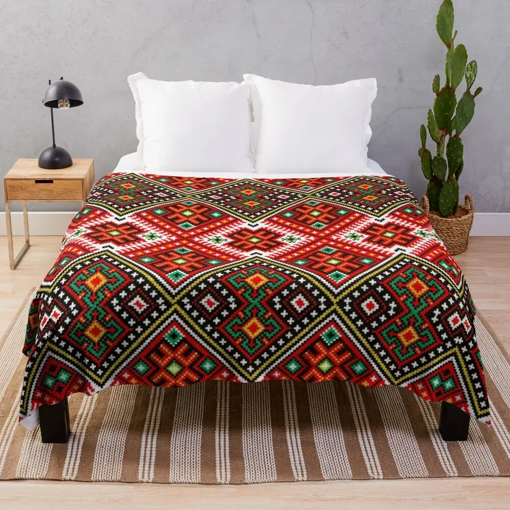 

Embroidered Pattern Throw Blanket Quilt Winter beds Custom Blankets