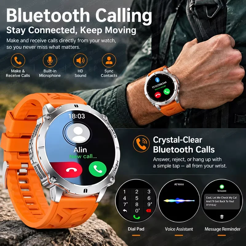 Jam Tangan Pintar Militer T-RX - Health Wellness Bracelet ulasan dan harga