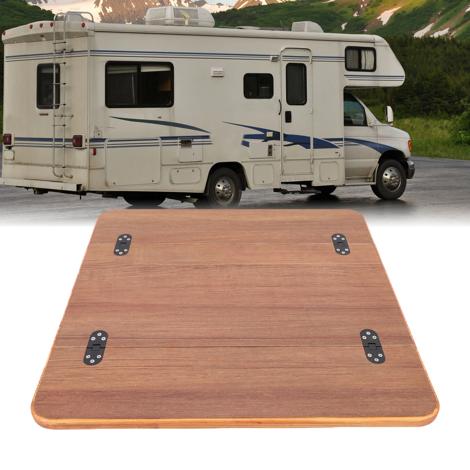 

RV Table Top Coated Finish Foldable Stylish Wood Boat Marine Table Top for Yacht Ship Pontoon Boat Table Top