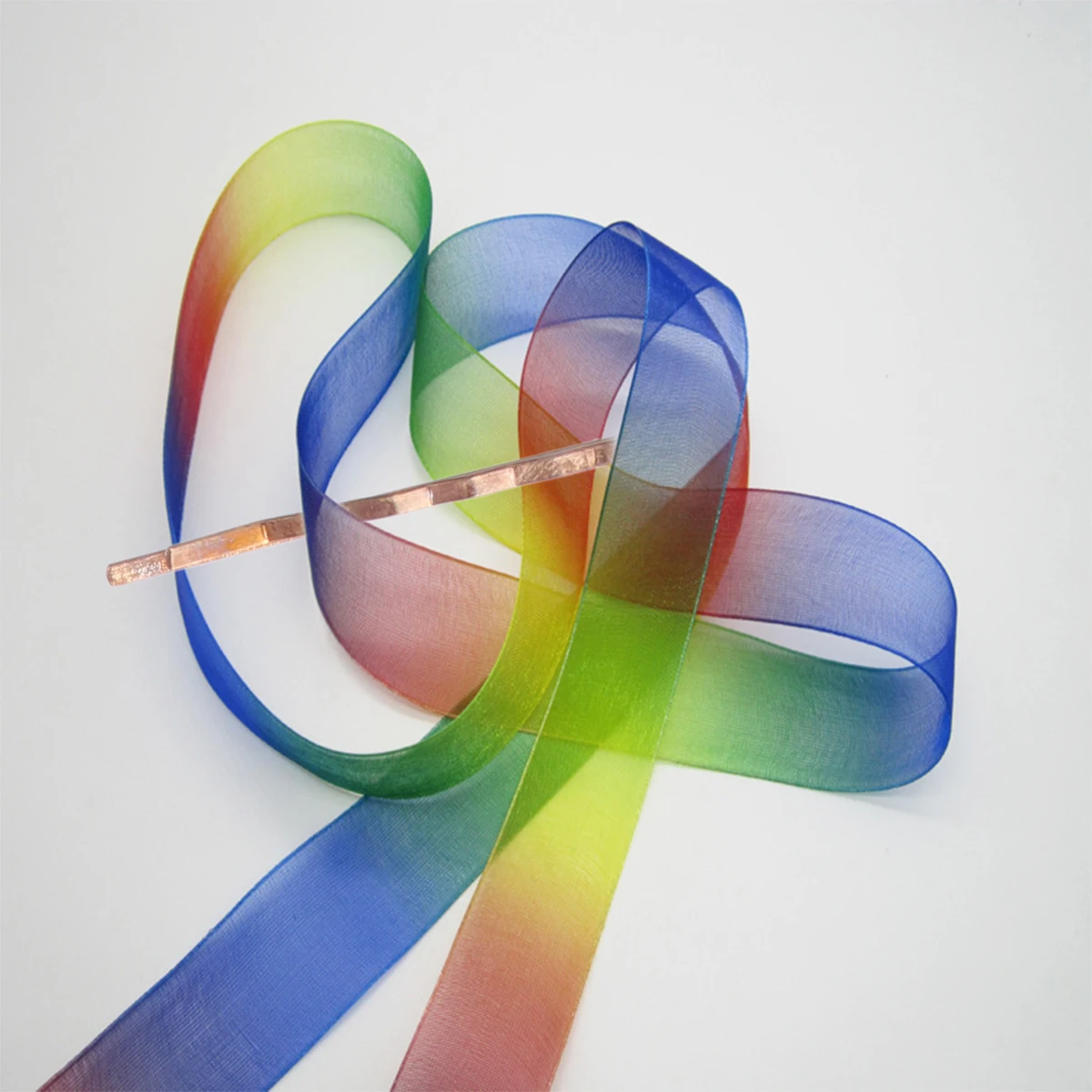 

Rainbow Gradient 50 Sheer Organza Yard Roll Sheer Organza Ribbon Roll Tape for Wedding Cake Decorations Gift Packing