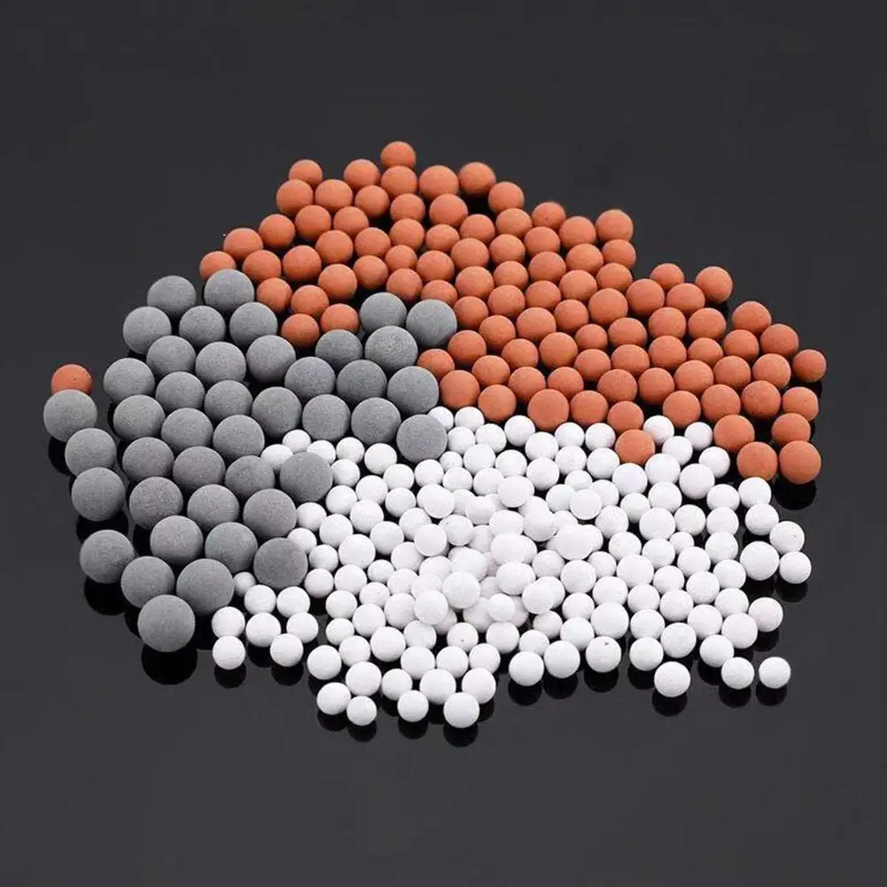 Shower Head Filter Stones Universal Replacement Beads Mineral Negative Purification Ceramic Balls Ions Energy Anion Water E2S9