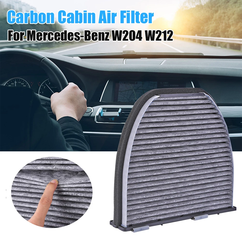 

1 шт. салонный фильтр с активированным углем для Mercedes-Benz W204 W212 C207, система охлаждения OEM, номер 2128300318