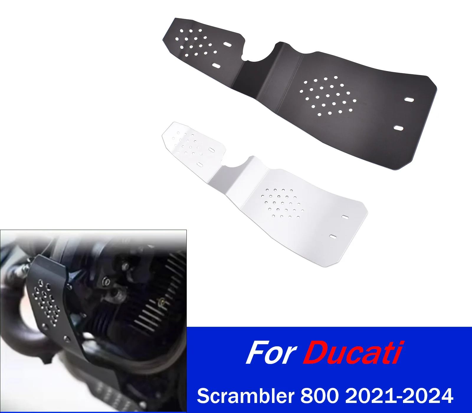 

For Scrambler800 2021-2024 Engine Protection CoverChassisGuardSkidPlate For Ducati Scrambler Classic 2015-2018 Motor Accessories