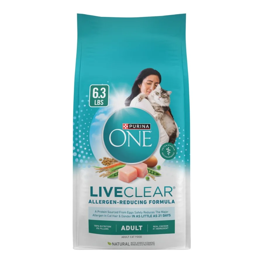 

Сухой корм для кошек LiveClear, снижающий уровень аллергенов, с настоящим куриным мясом как основным ингредиентом, 6,3 фунта (3,7 кг) в упаковке