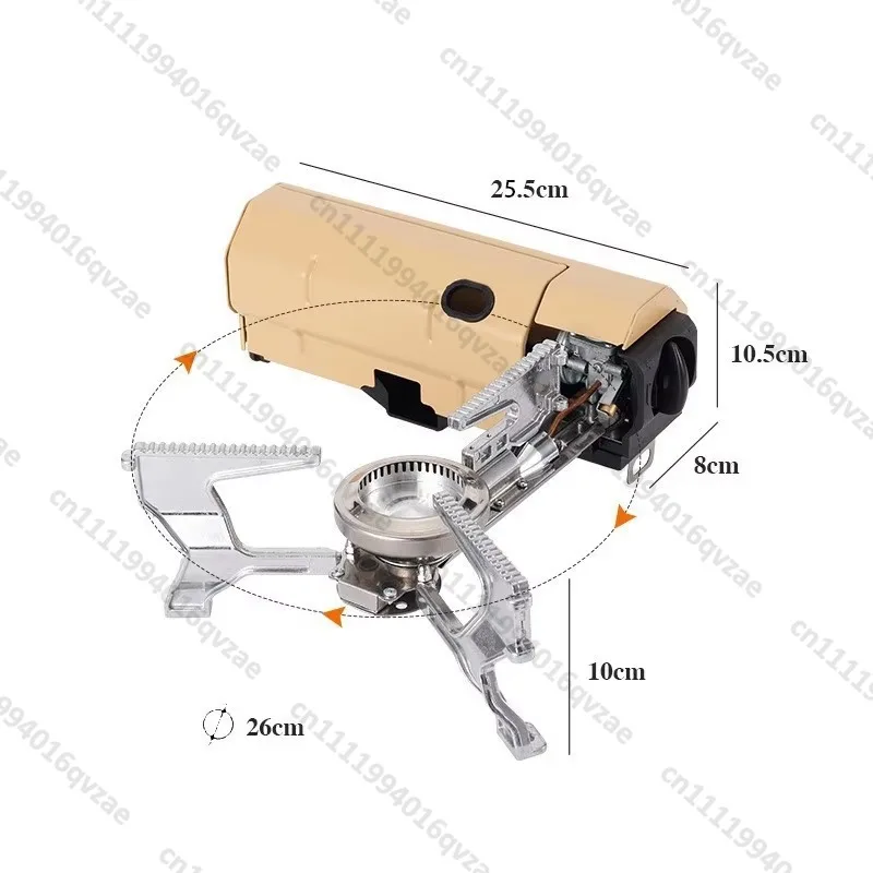 Outdoor Foldable Portable Camping Kitchen Gas Stove High Fire Tube Stove