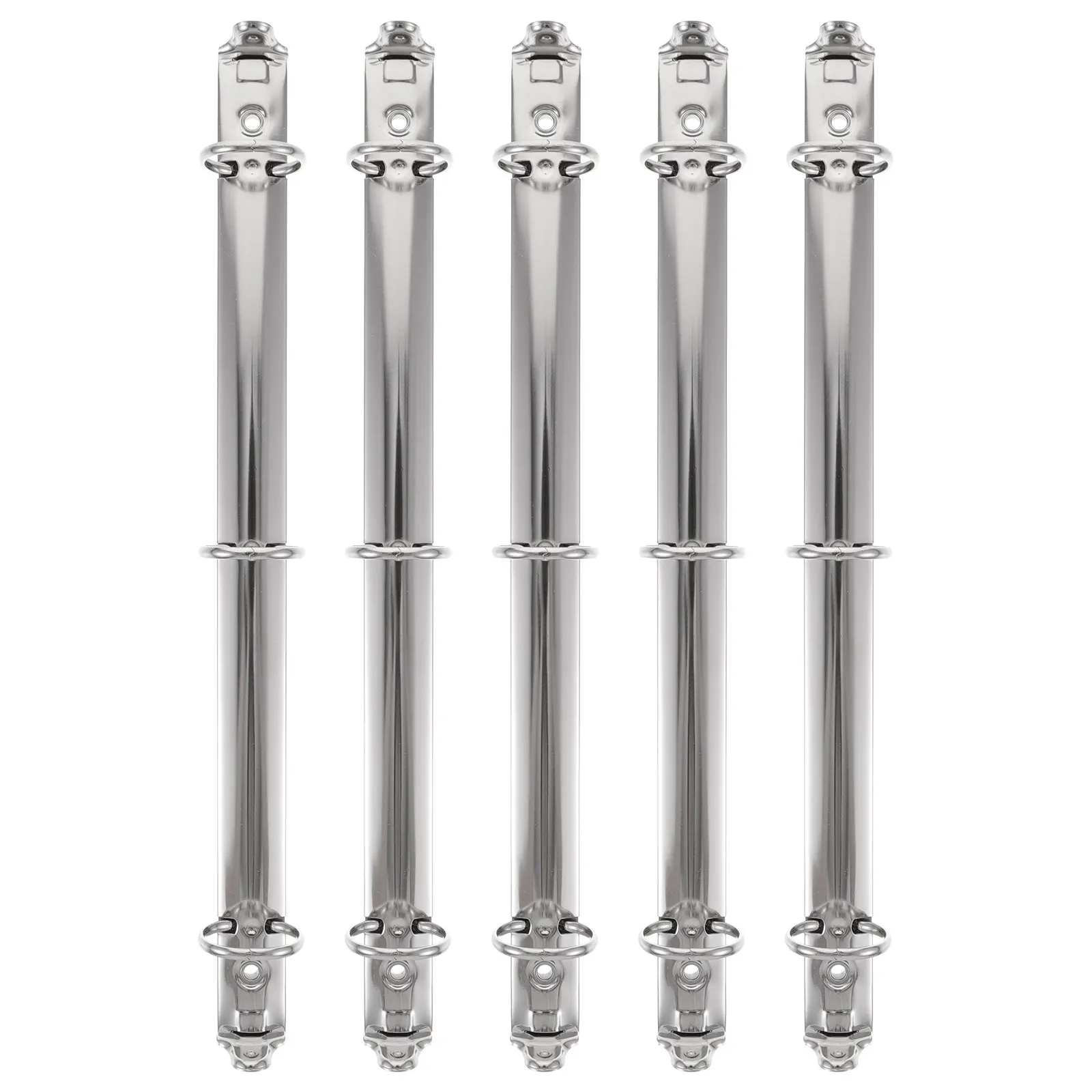 

Набор из 5 металлических кольцевых механизмов для переплета на 3 кольца, для блокнотов, планеров, скрапбукинга, DIY-поделок, канцелярских принадлежностей