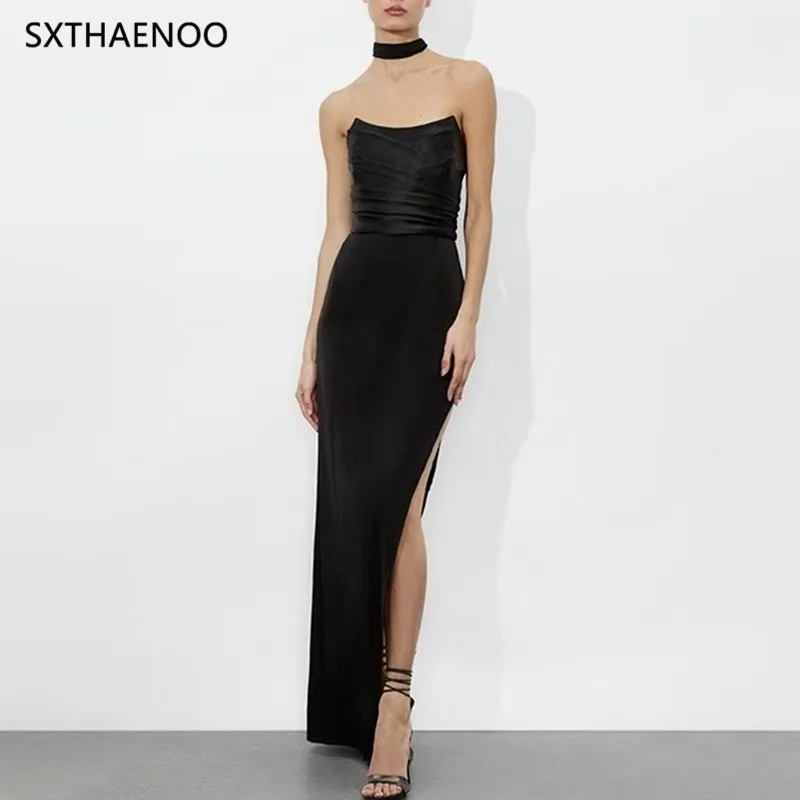 SXTHAENOO Angepasst frauen Abend Party Kleider Kleid Für Besondere Anlässe Bein Split Abendkleid Luxus Meerjungfrau Vestidos Neue 2025