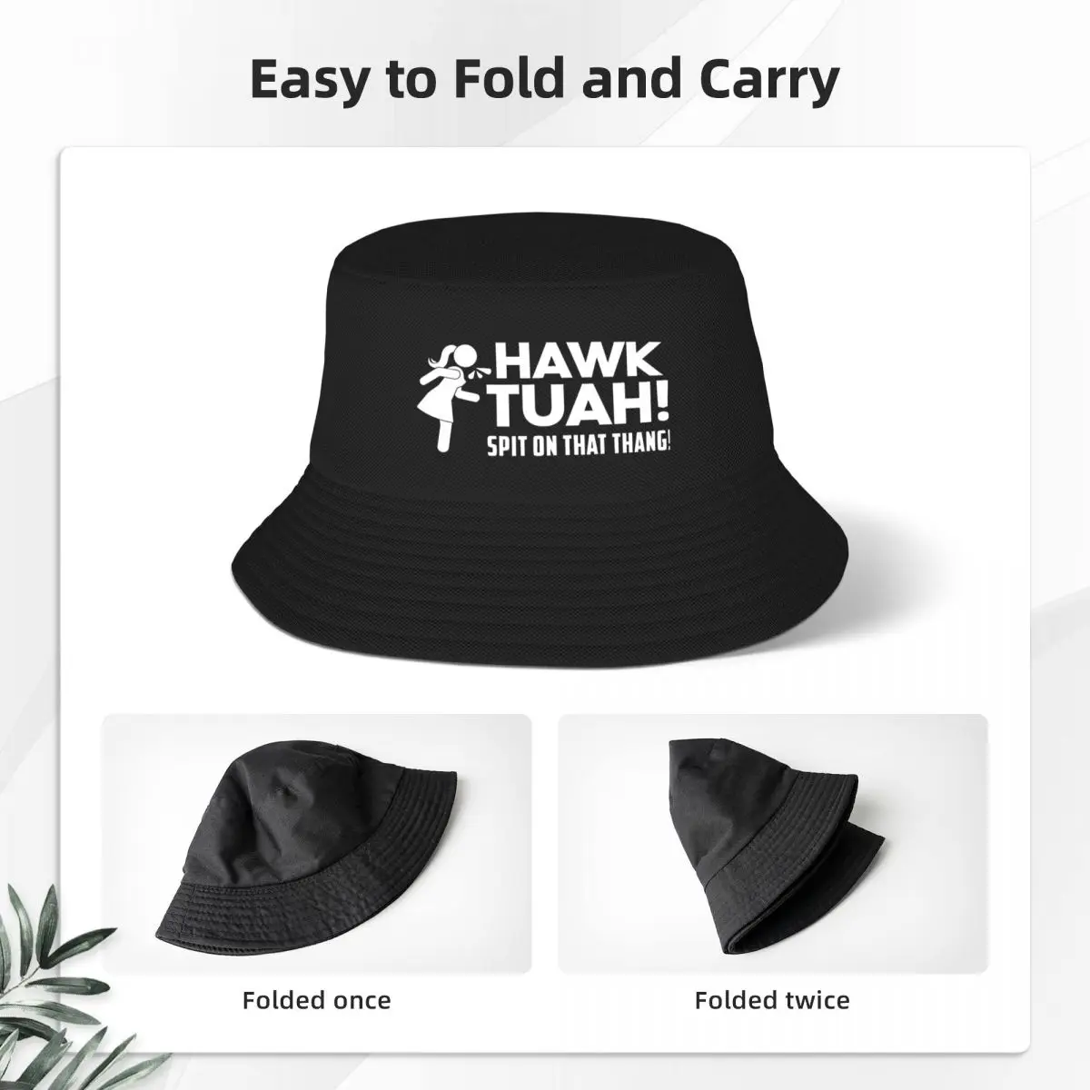 Hawk Tuah Spit On That Thing Meme Bob Hat for Woman Summer Sun Hats Style Lightweight for Camping Fishing Hat Ispoti Cap