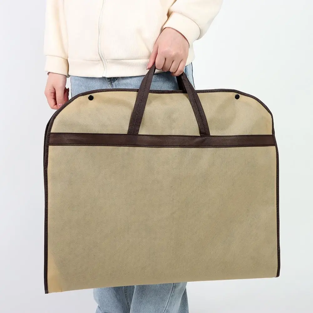 Non-woven Foldable Clothing Dress Dust Cover Travel Supplies Suit Cover Dust Cover Clothes Bags Garment Storage Bag view 2