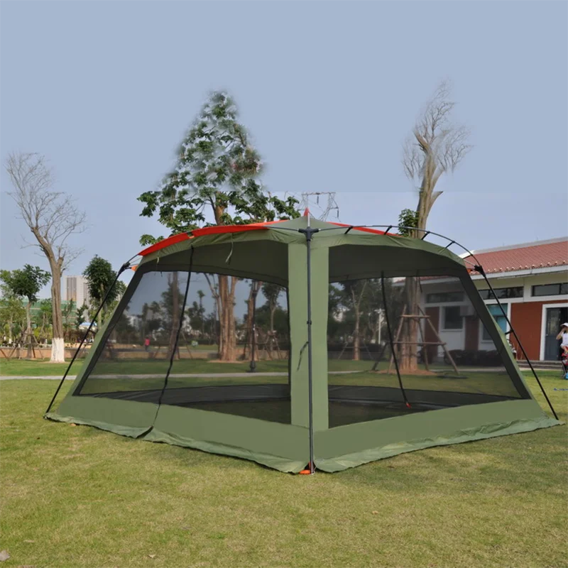 5-8 Person Double Layer Ulterlarge Waterproof Windproof Camping Carpas De Camping Family Tent Party Tent Large Gazebo Barraca