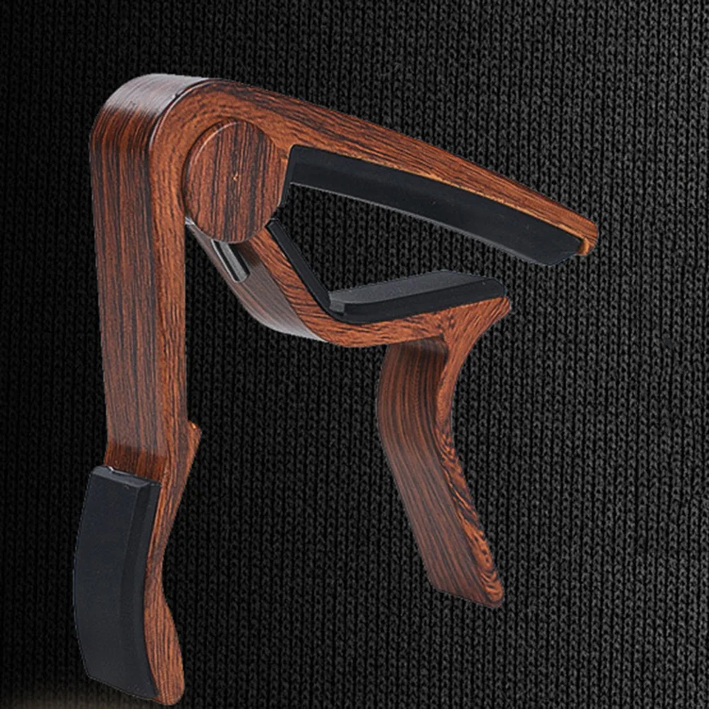 

Electric Guitar Capo Rosewood Quick Reposition Clamp for Folk Ukulele Bass Violin Tune Change Guitar Accessories