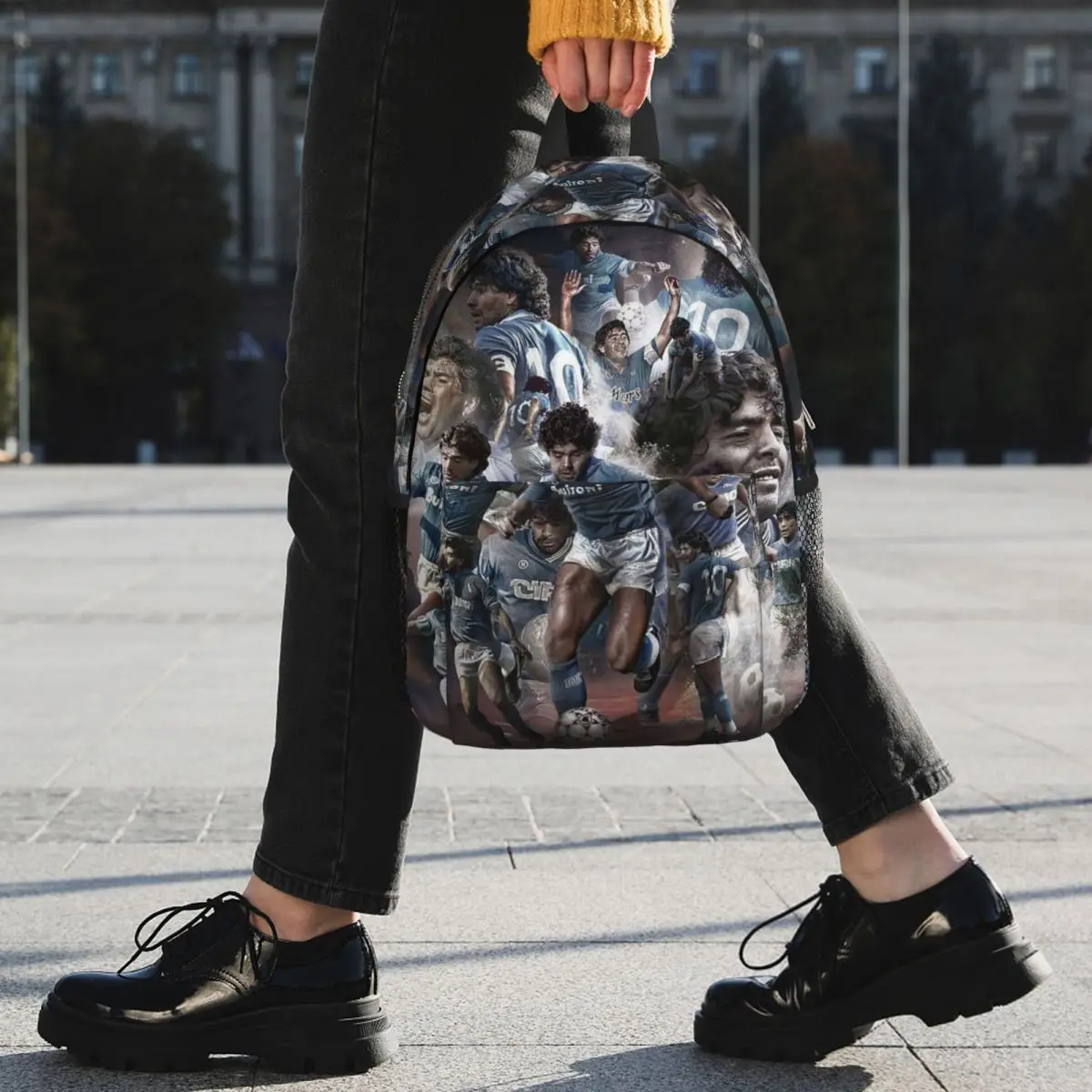 Diego Maradona D10 Backpack Student Boys Girls BookBag Children School Bag Computer Shoulder Bags for Men Women