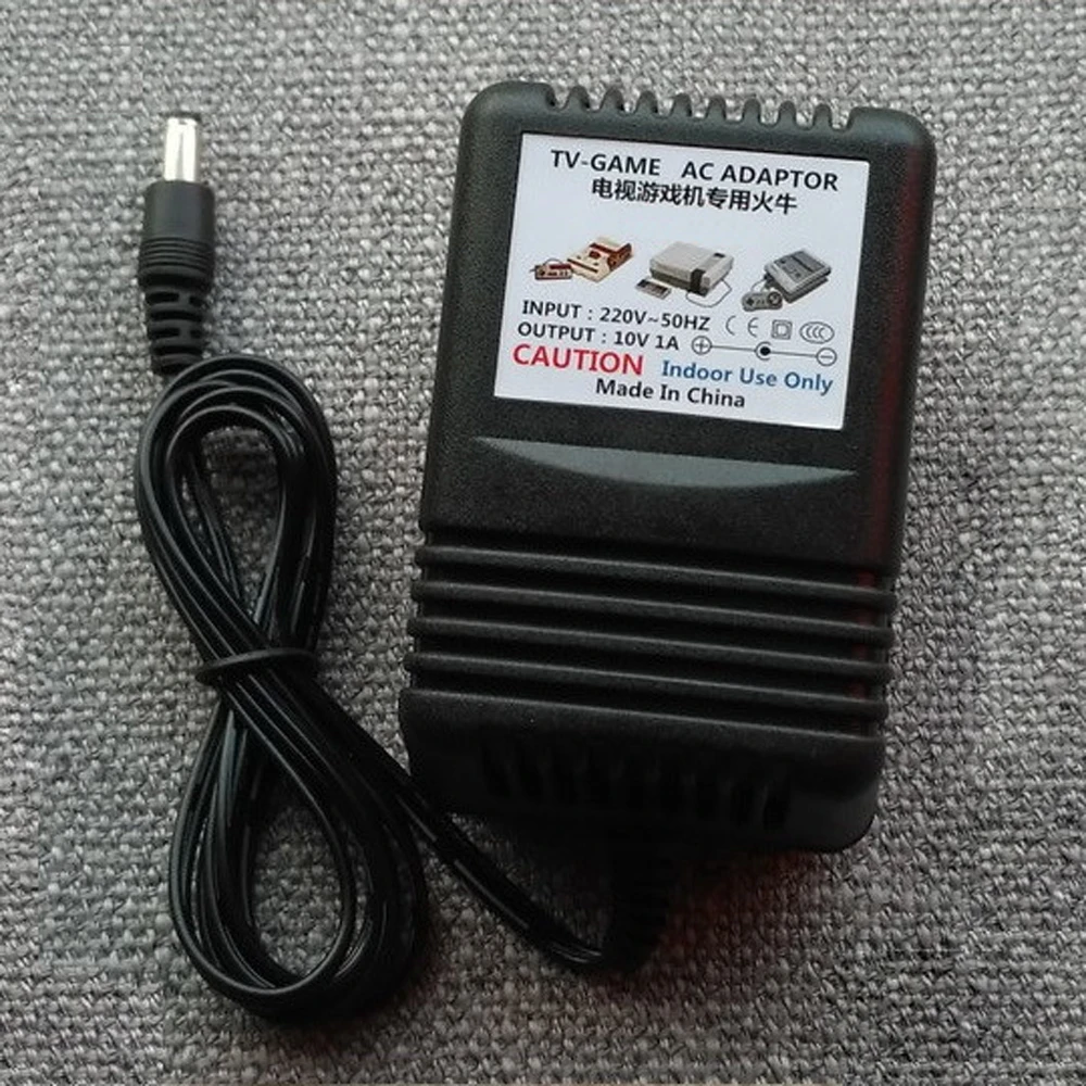 Output 10V 1A AC adapter for F C/S F C/N E S game console  power supply