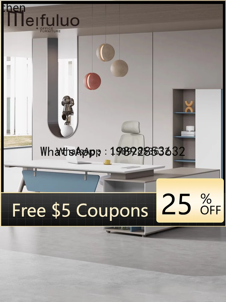

T29 boss desk modern minimalist manager office furniture desk supervisor desk and chair combination home accessories