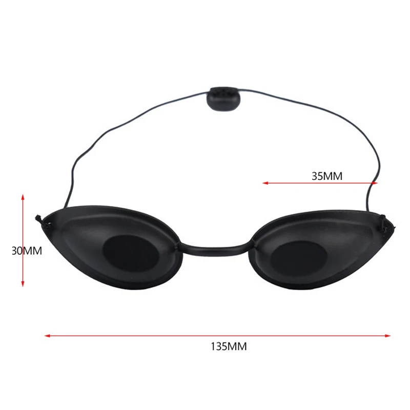 Silicone Laser Protective Eye Mask Soft Eye Shields Cosmetology Eye Protection UV Shield Glasses Black Beach Glasses Beauty Tool
