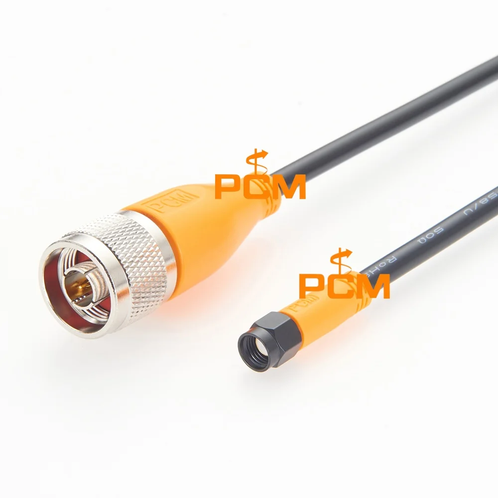 RP-SMA Male to N Male 50Ohm RG58 Coaxial Cable Low Loss RF Pigtail Jumper for WiFi 6E LTE 4G 5G Router Antenna Signal Booster