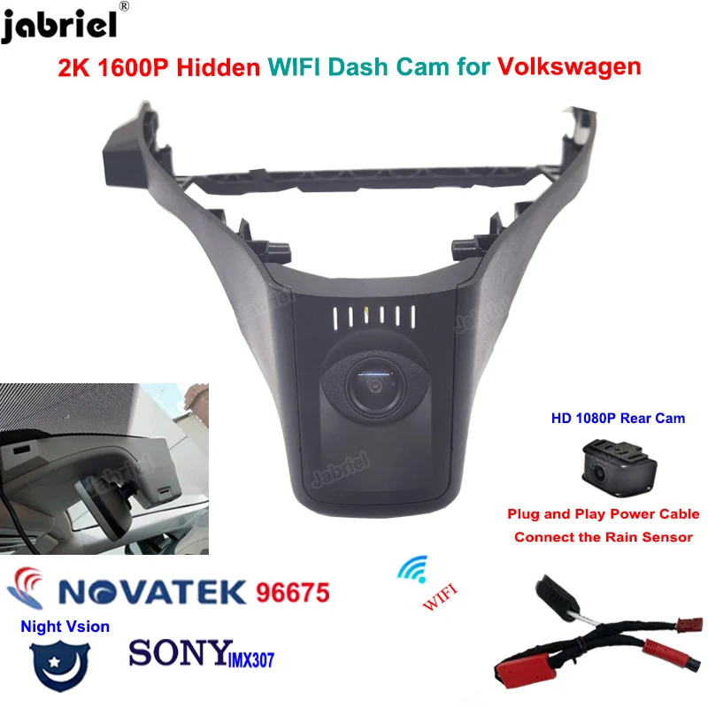 2K 1600P Dash Camera Car DVR per Volkswagen id4 id 4 id5 id 5 VW id4 id 4 id5 id 5 per Volkswagen id6 id 6 vw id6 id 6 Dashcam