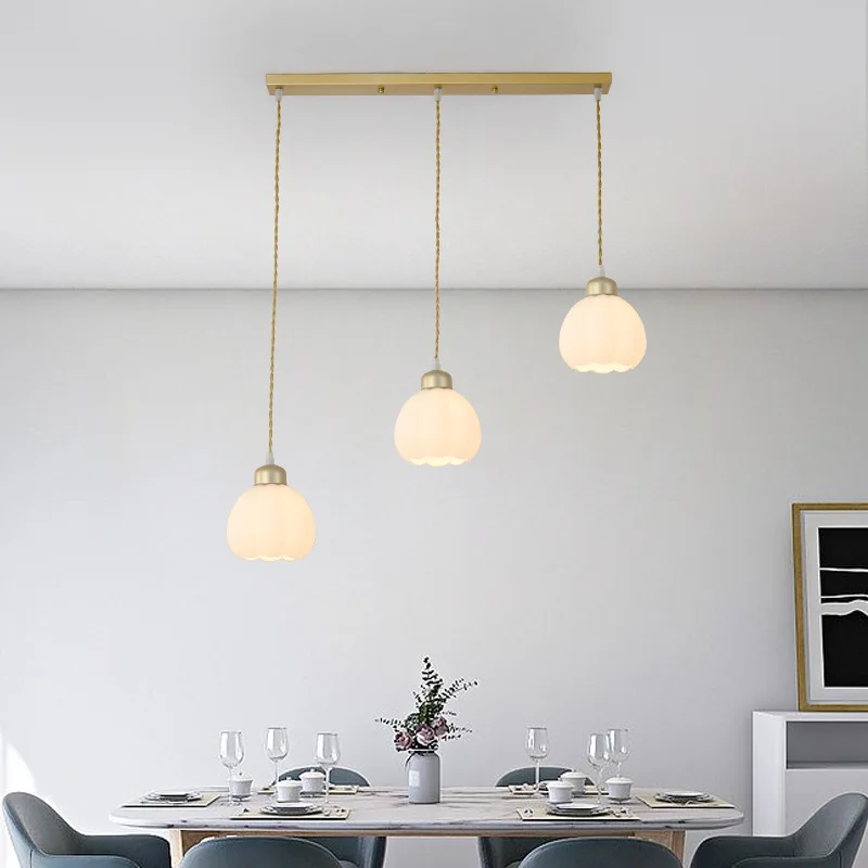 Nordic Restaurant Lights Are Simple And Modern With Flower Covers And Glass Fashionable And Warm Shop Bars Chandeliers