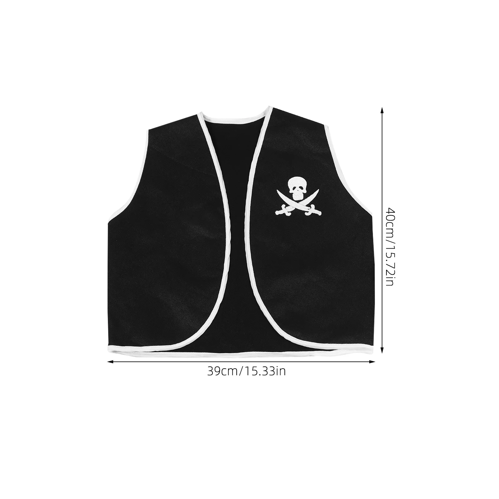 

5 pcs Pirate Costume Kids Halloween Dress up Suits Boy Pretend Cosplay Non Woven Comfortable Role Play Event Outdoor Festival