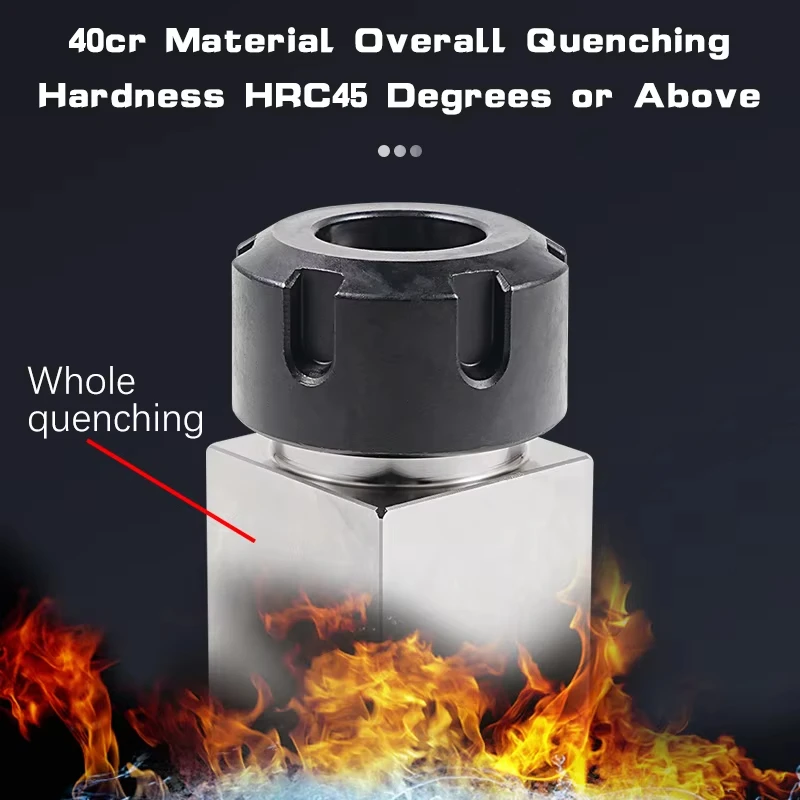 1Set ER Square Hex Collet Block ER/25/32/40 Block Chuck Holder Workholding Holder for CNC Lathe Engraving Machine