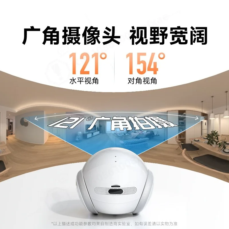 AI Moving Pet Robot Camera Dual‑Screen Remote Monitor Indoor Walking Security Camera for Pets Elderly Children Home Surveillance