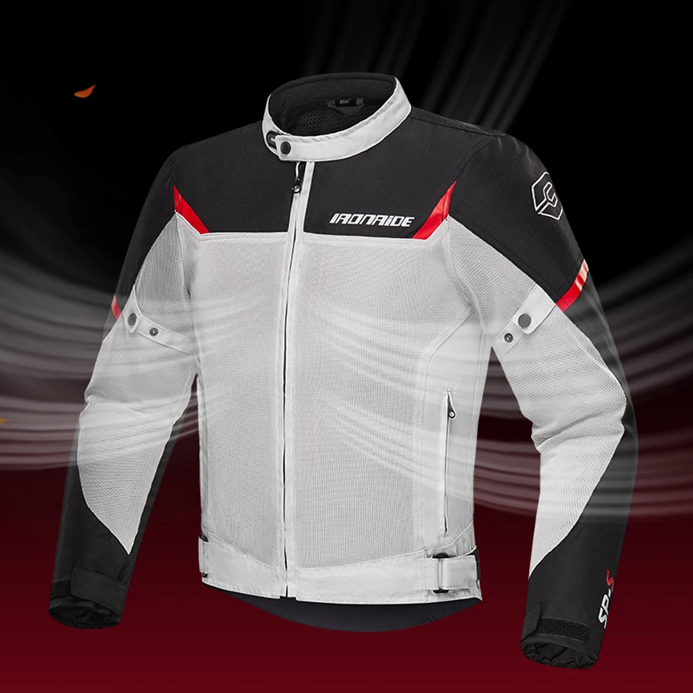 

Summer Men Motorcycle Jacket Breathable Motocross Protective Gear Jacket Male Racing Reflective Oxford Clothing Motorbike Jacket