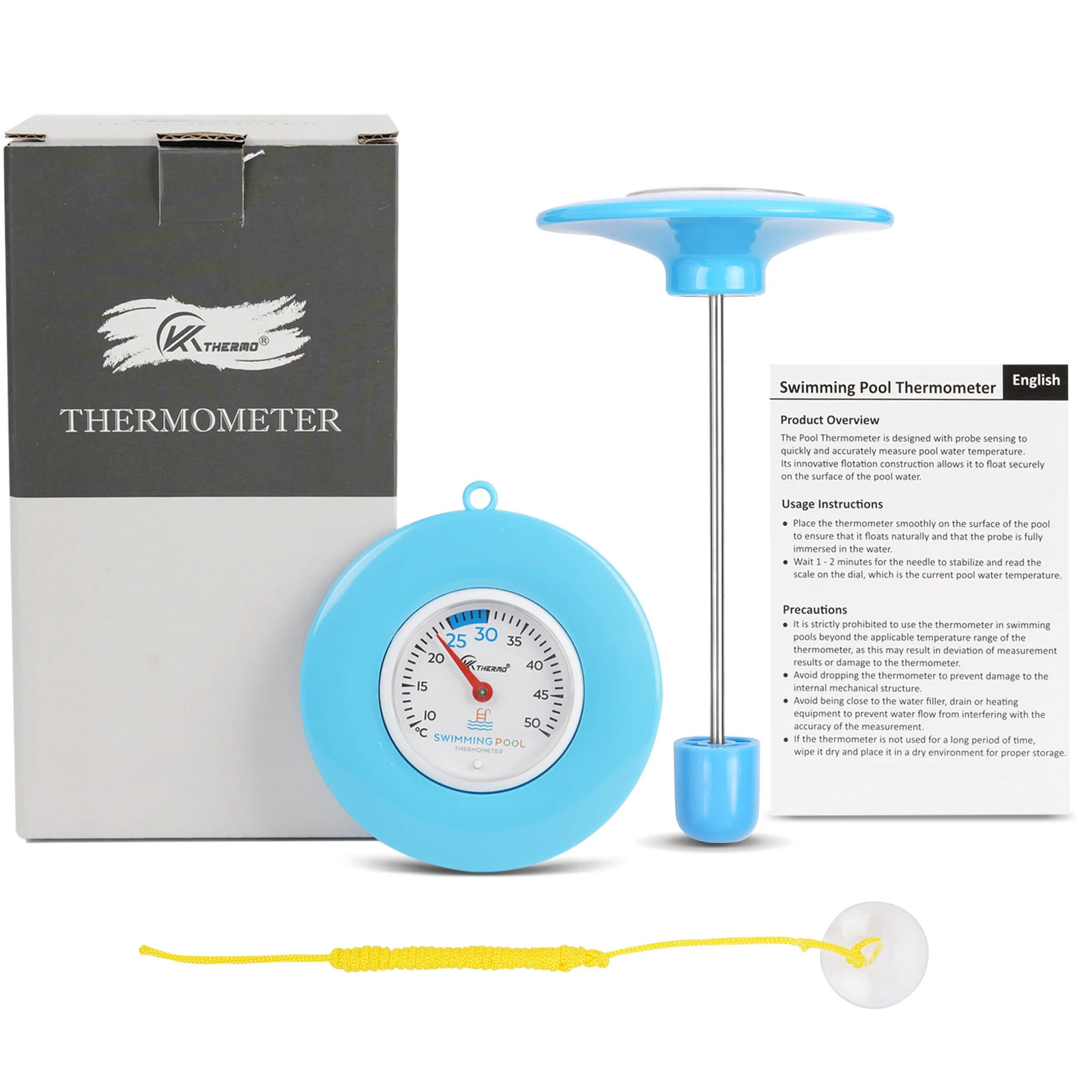 Picture 6: Floating Pool Thermometer 10-50°C,Swimming Pool Thermometer,Poolside Thermometer,Hot Tub Thermometer,Best Pool Thermometer