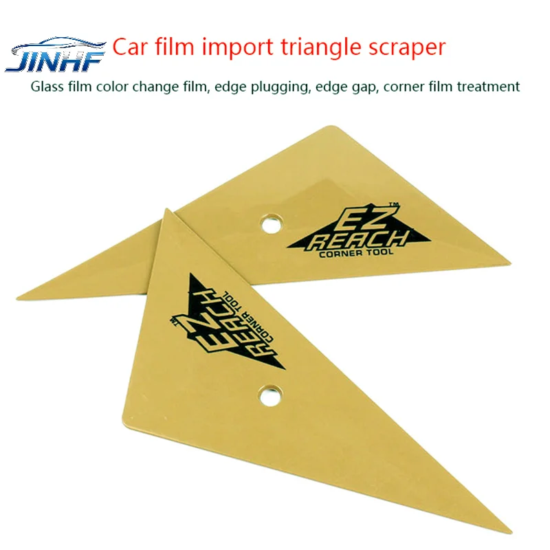 1Pc Soft Triangle Go Corner Squeegee Vinyl Car Wrap Window Tinting Scraper Carbon Film Window Edge Installation Tucking Tool
