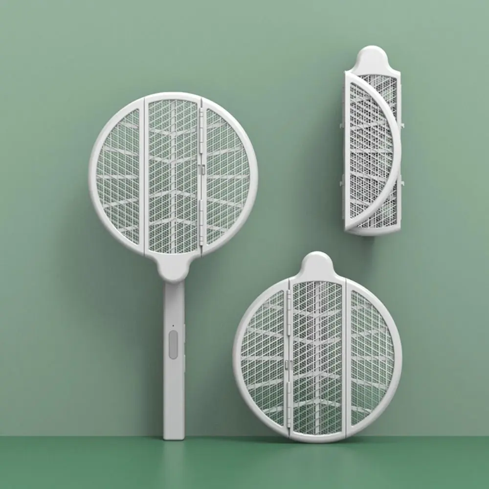 Foldable Design Electric Mosquito Swatter Rechargeable Battery Electric Swatter Mosquito Killer Portable Size Automatic Function