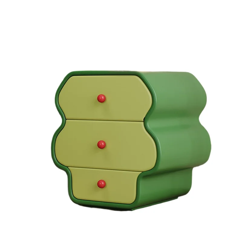 

Dopamine solid wood small apartment cute creative black light luxury sofa side cabinet, bedroom bedside cabinet