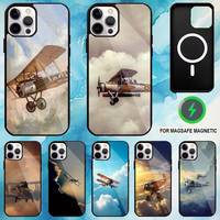 Propeller fighter jet Phone Case For iPhone17,16,15,14,13,12,11 Plus,Pro Max Magnetic For Magsafe Wireless Charging