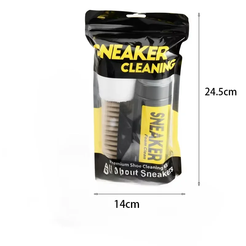 Sports Shoe Foam Cleaner Kit Dry Cleaning Spray for Leather Suede Nubuck Canvas Sneaker Care Set White Shoe Cleaner Bubble Clean