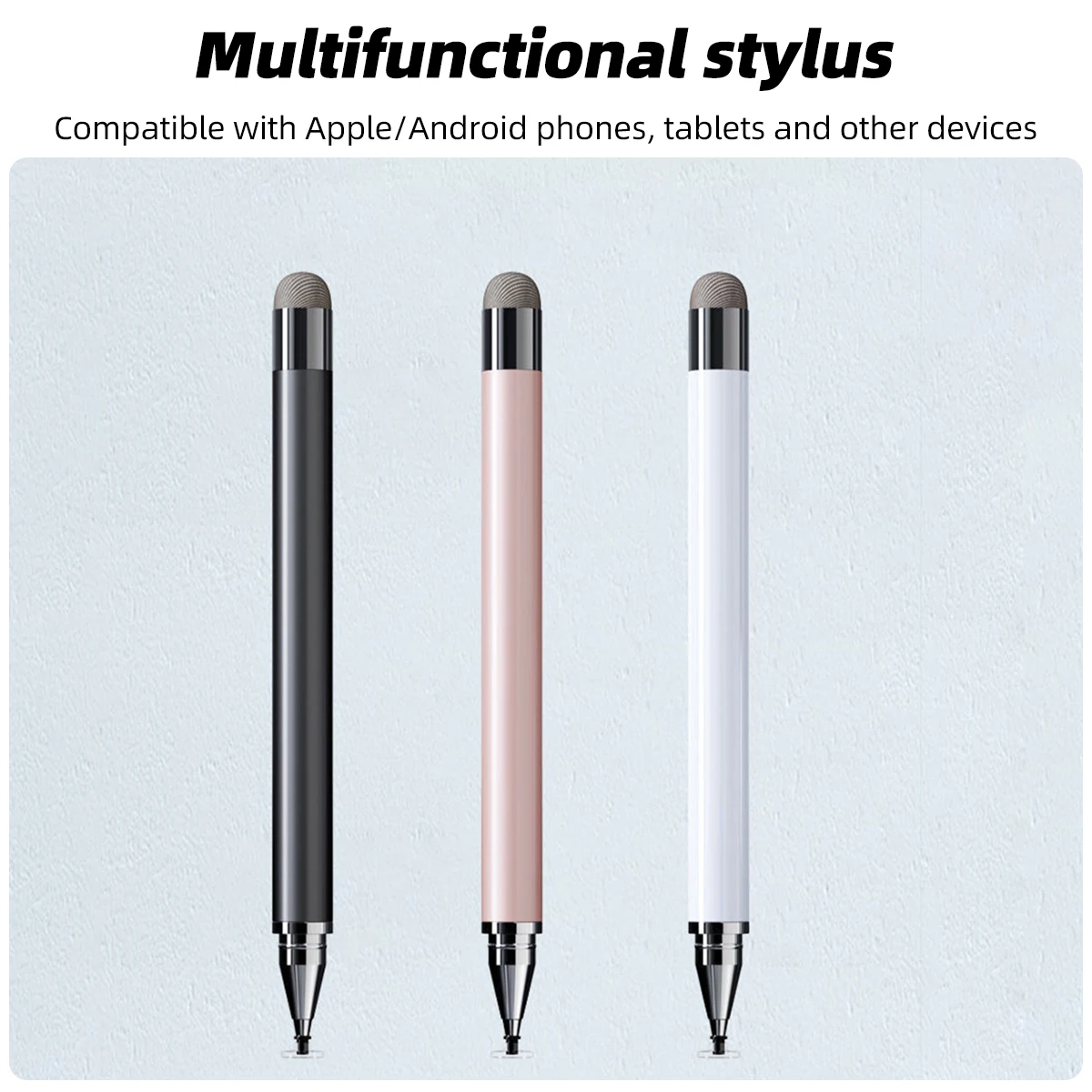 2 in 1 Universal Stylus Pen For iPad Android Tablet Mobile Phone Accessories Drawing Tablet Capacitive Screen Touch Pen