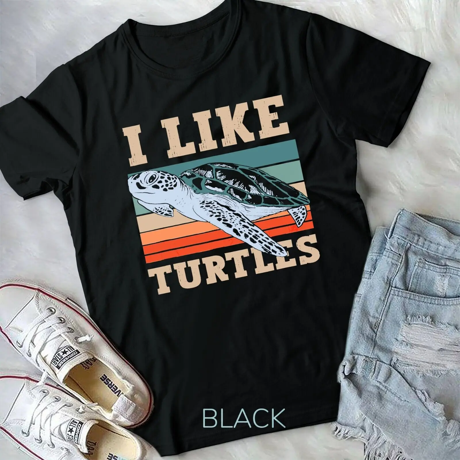 

I Like Turtles Lover Turtle Pet Animal Unisex T-shirt