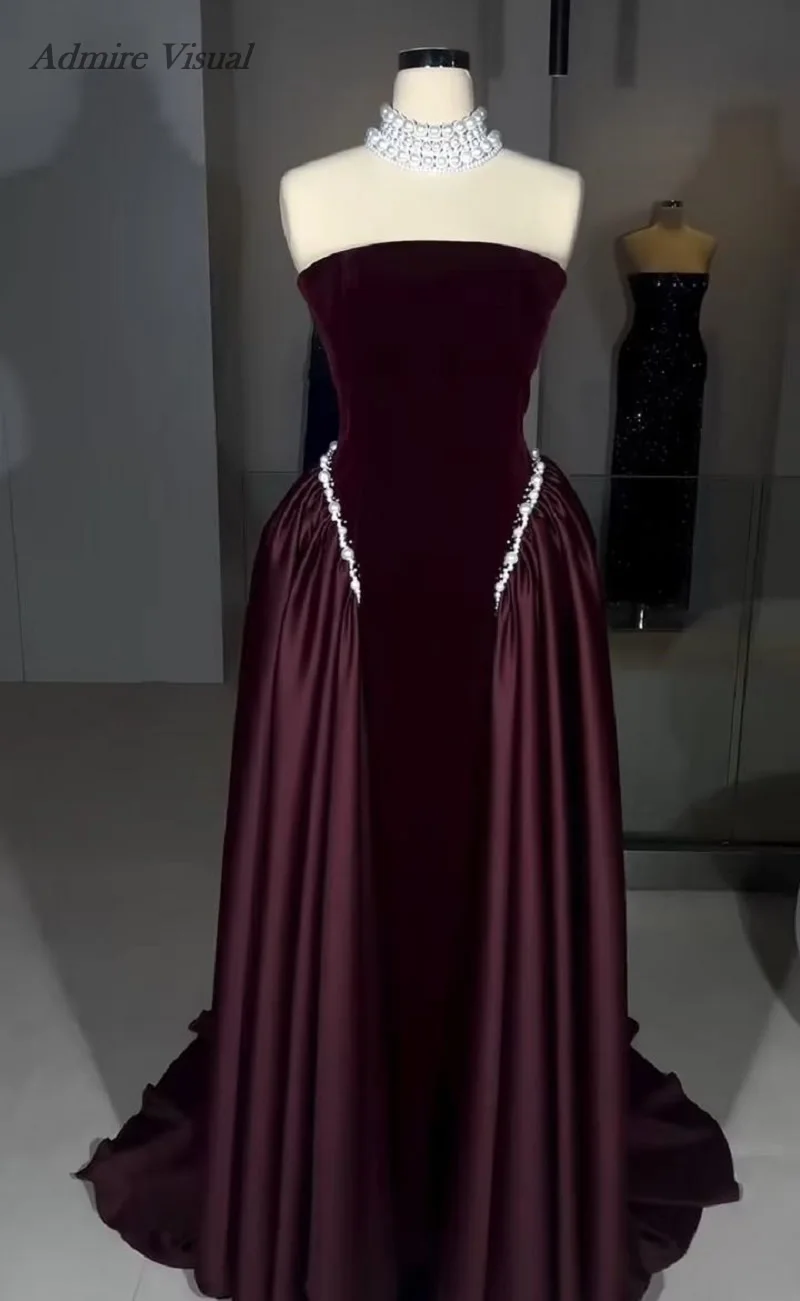 El más nuevo vestido de fiesta largo personalizado sirena sin mangas con tren desmontable vestidos de noche elegantes vestidos para ocasiones especiales