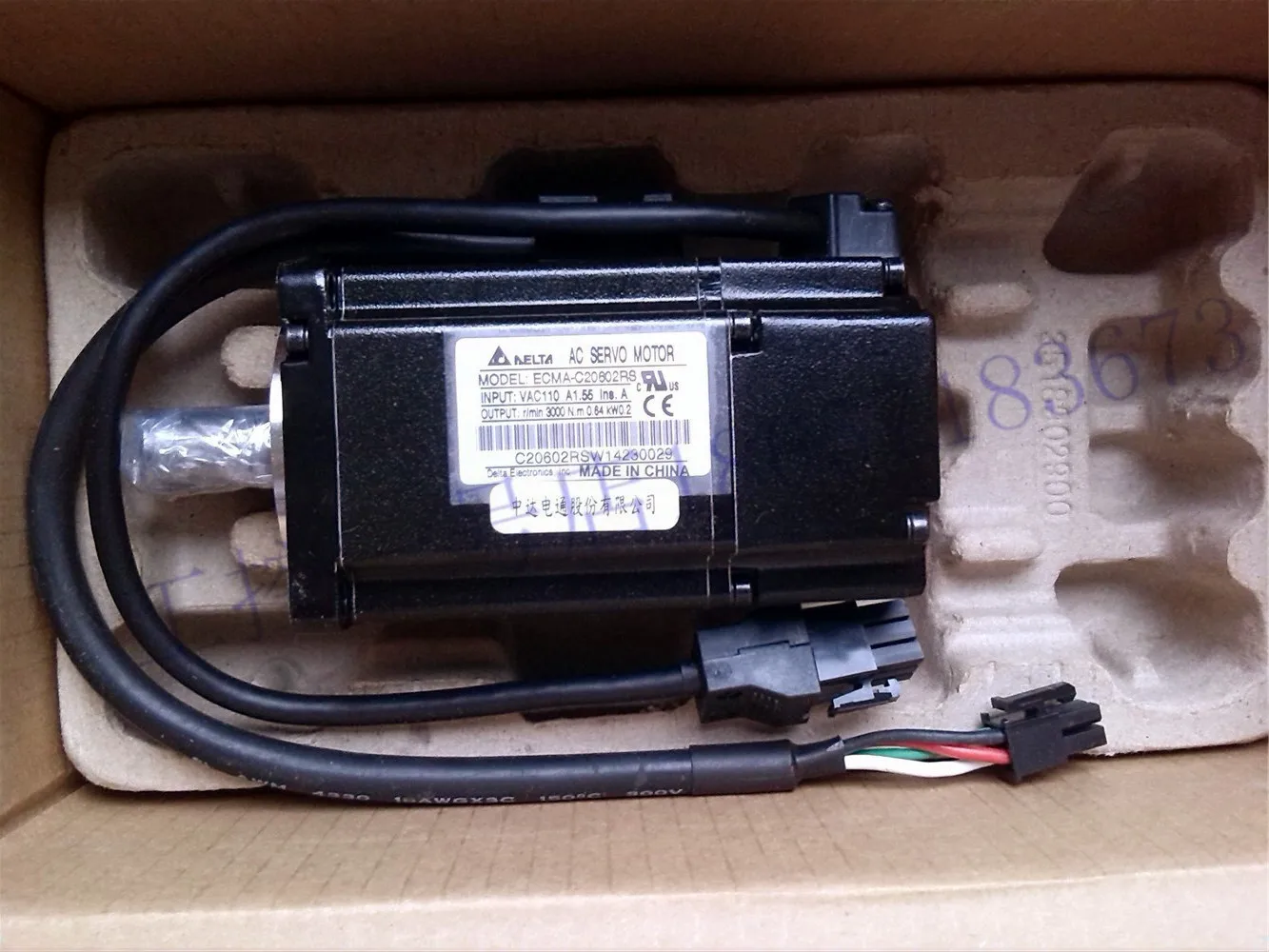 

New Original Genuine Taiwan Delta Servo Motor 200W ECMA-C20602RS Quality Assurance 1 Year Spot