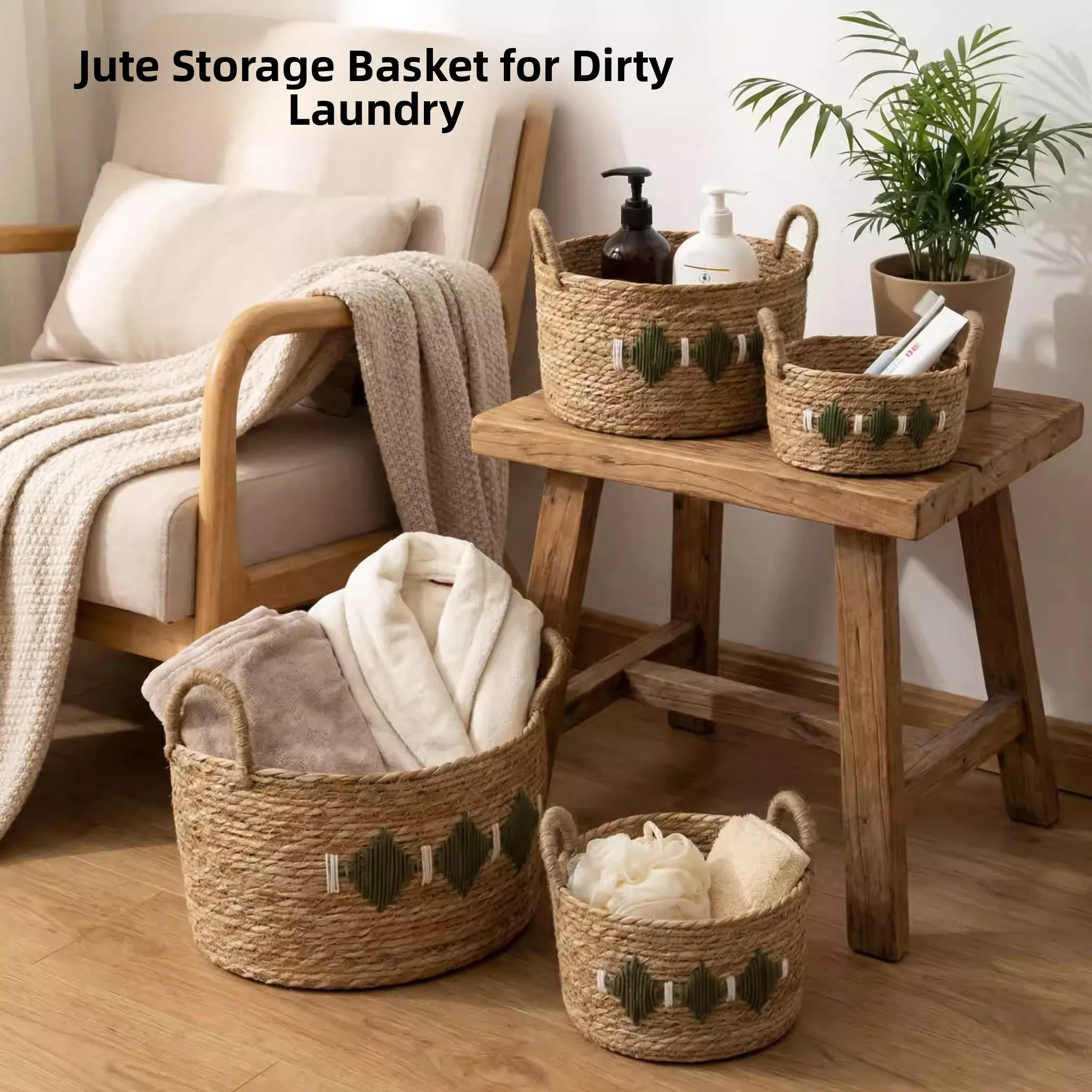 handcrafted-rattan-laundry-basket-nest-plant-fiber-storage-basket-dirty-clothes-hamper-foldable-net-type-home-organization