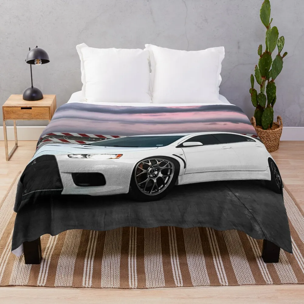 

Evo X Throw Blanket halloween Cute Plaid Thins Bed Blankets