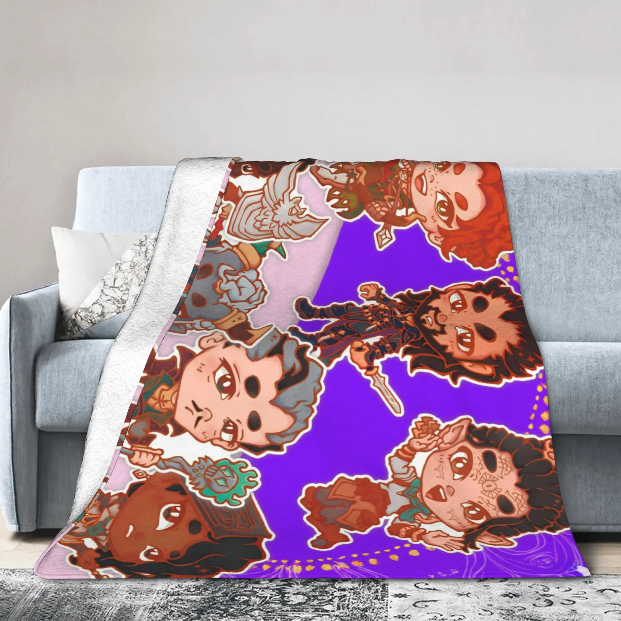 Dragon Age The Veilguard Blankets ARPG Game Plush Funny Warm Throw Blankets for Home Autumn/Winter Office