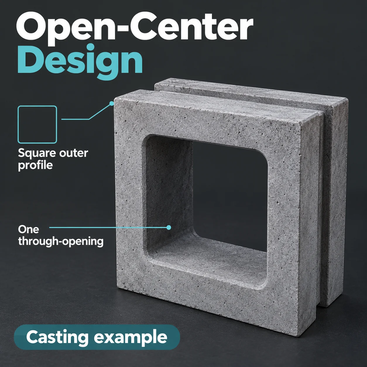 Concrete Molds Square Opening Block 20x20x10cm, Reusable Plastic Screen Mold for Patio Wall Garden Courtyard Divider DIY Home