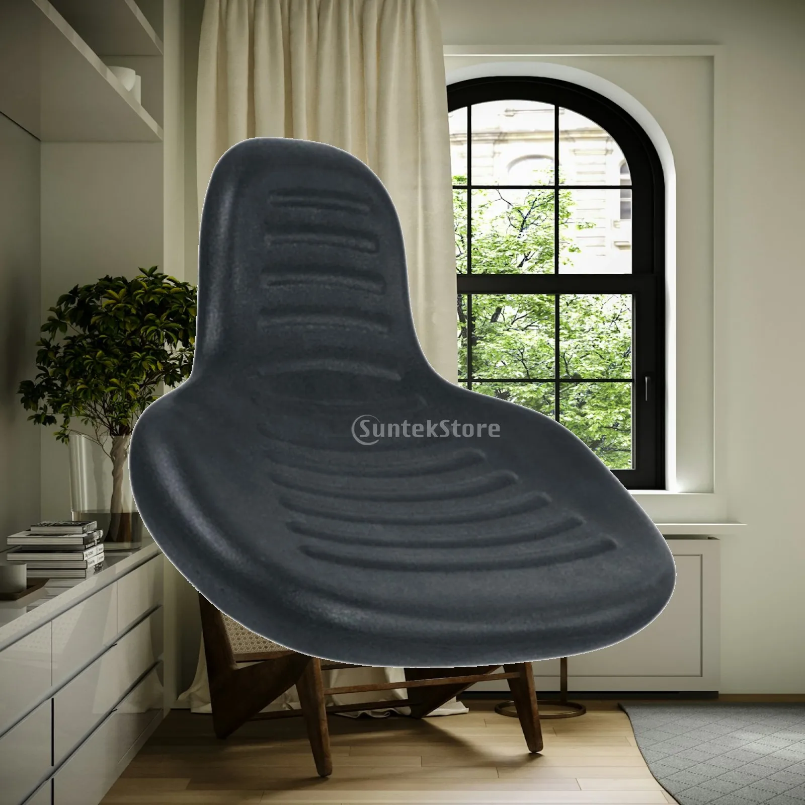 Durable PU Stool Seat Cushion Replacement for Bar Chair Office Swivel Gaming Beauty Salon Home Furniture Use