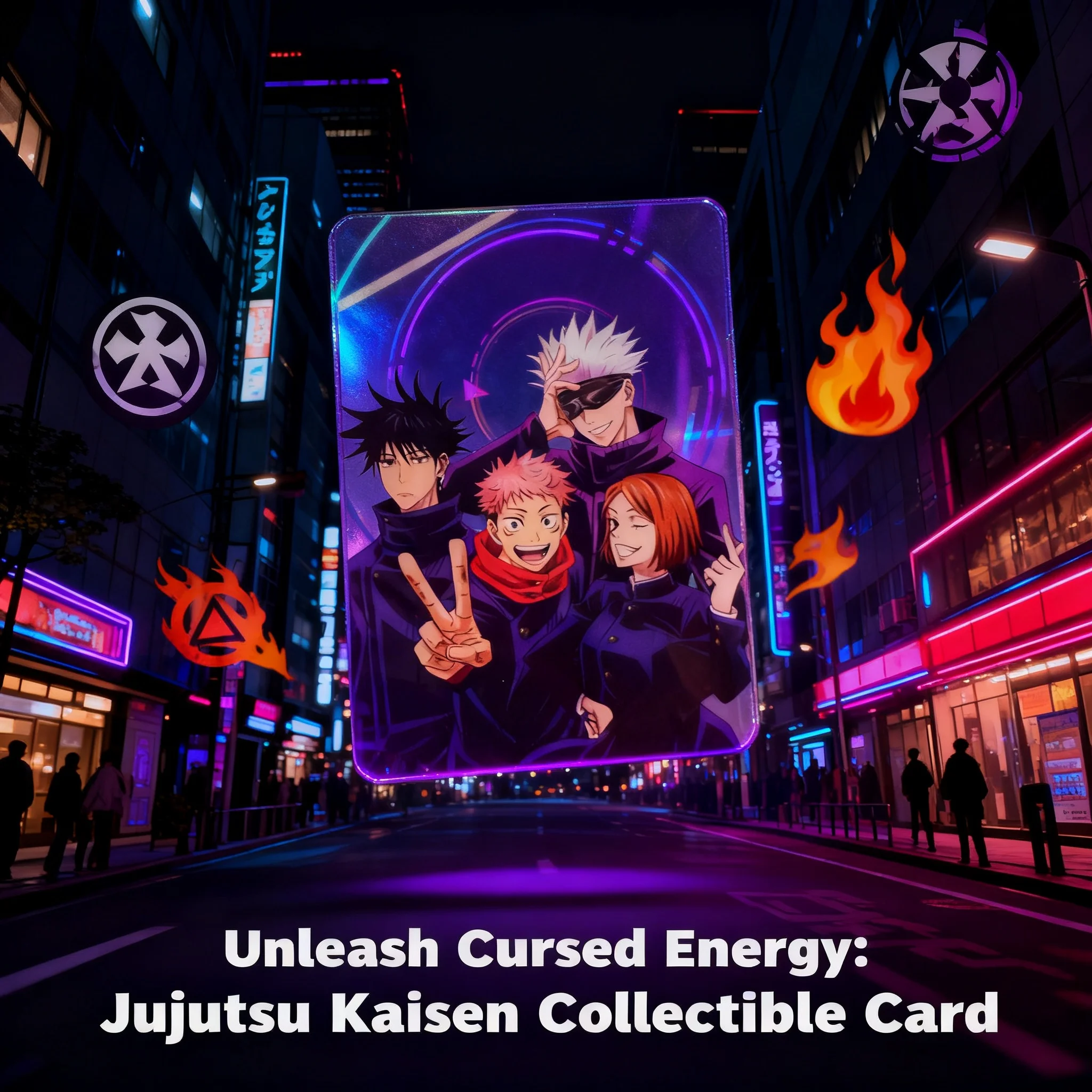 Anime Jujutsu Kaisen Merchandise - Kartu Akrilik Transparan Anime Jujutsu Kaisen
